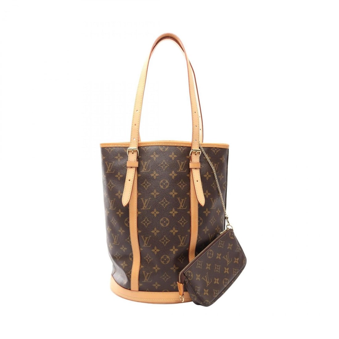 Louis Vuitton Bucket GM Shoulder Bag/Handbag, Coated Canvas and Leather, Monogram Pattern, Women's,: --- Catalog ---Category: SizeSize (HxWxD): 36cm x 27cm x 20cm / 14.17'' x 10.62'' x 7.87''Category: DesignType: Handbag, Shoulder bagColor: Brown, MonogramGender: WomenMaterial: Coated canvas , Leathe