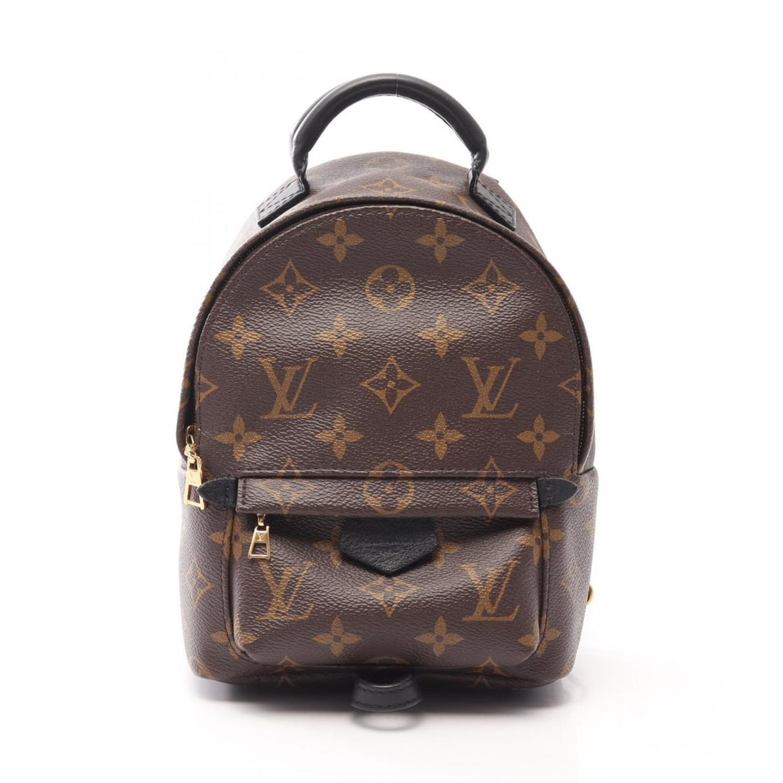 Louis Vuitton Palm Springs Mini Monogram Backpack/Handbag, Coated Canvas and Leather, Women's,: --- Catalog ---Category: SizeSize (HxWxD): 21cm x 16cm x 8cm / 8.26'' x 6.29'' x 3.14''Category: DesignType: BackpackColor: Black, Brown, MonogramGender: WomenMaterial: Monogram Category: GeneralMPN: 