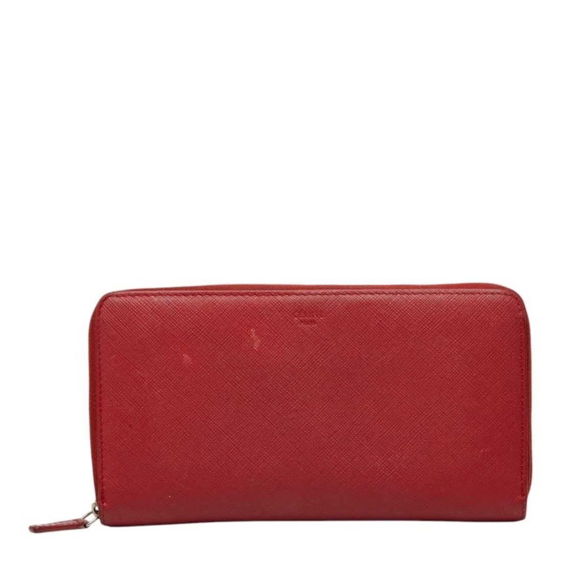 Celine Round Zip Long Wallet, Red Leather, Women's CELINE: --- Catalog ---Category: SizeSize (HxWxD): 10.5cm x 19cm x 1.5cm / 4.13'' x 7.48'' x 0.59''Category: DesignType: Long wallet (bi-fold)Color: Red colorGender: WomenClosure: ZipperMaterial: Leather Cate