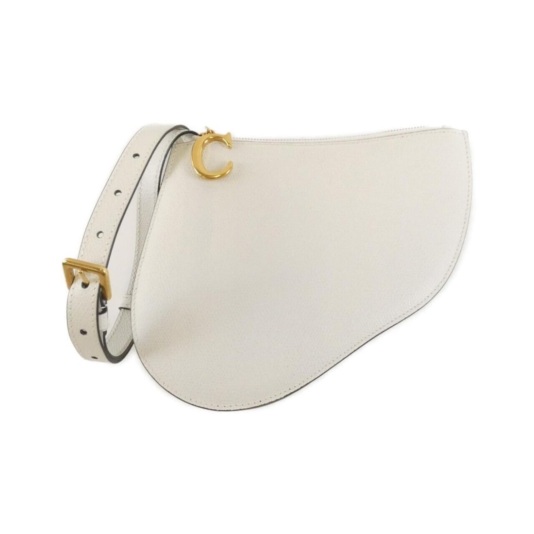 Christian Dior Saddle Shoulder Bag: --- Catalog ---Category: SizeSize (HxWxD): 16cm x 20cm x 2.5cm / 6.29'' x 7.87'' x 0.98''Category: DesignType: Saddle bag, Shoulder bagColor: WhiteGender: WomenMaterial: Leather Category: GeneralBrand