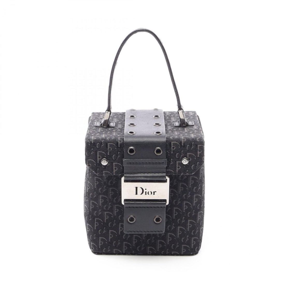 Christian Dior Dior Street Chic Trotter Handbag, Canvas Leather, Women's, Black: --- Catalog ---Category: SizeSize (HxWxD): 12.5cm x 11cm x 9cm / 4.92'' x 4.33'' x 3.54''Category: DesignType: HandbagColor: BlackGender: WomenMaterial: Canvas , Leather Category: GeneralBrand: Christ