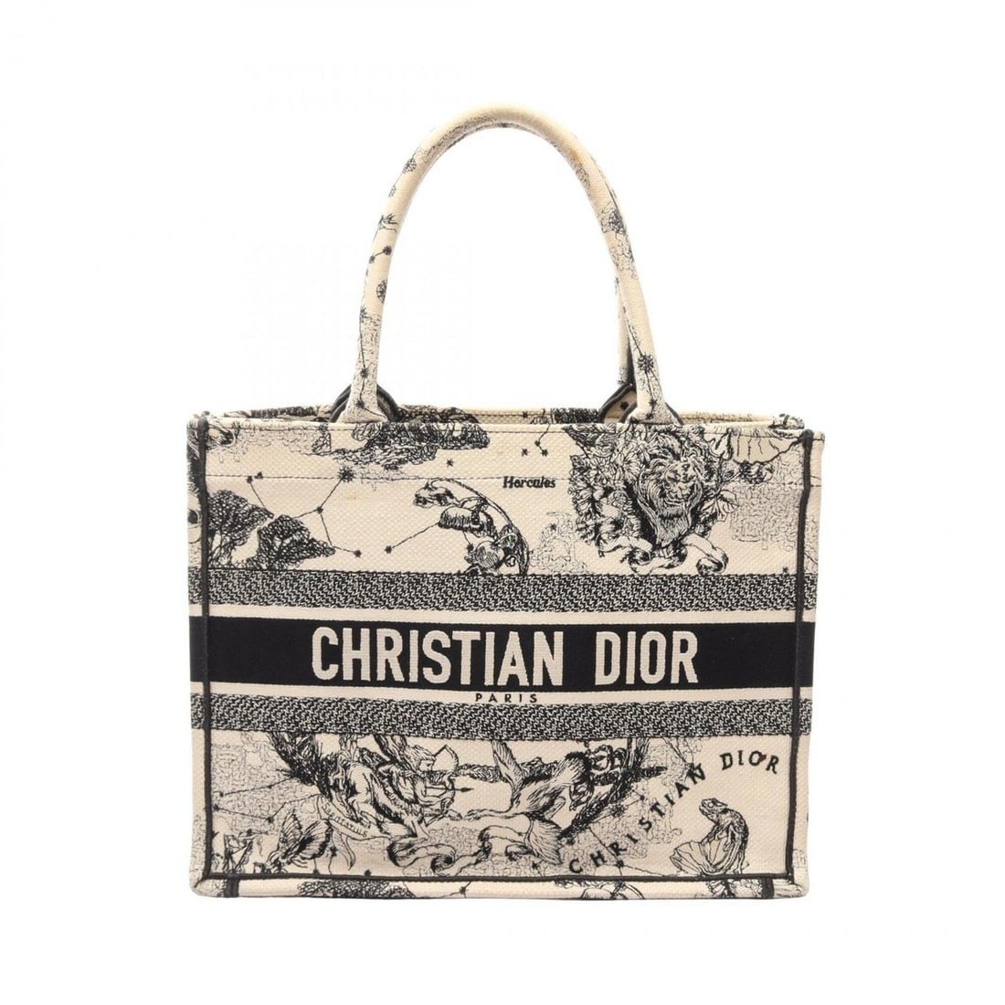Christian Dior Dior BOOK TOTE Medium Zodiac Tote Bag Handbag Canvas Women's Ivory/Black: --- Catalog ---Category: SizeSize (HxWxD): 27cm x 36cm x 14cm / 10.62'' x 14.17'' x 5.51''Category: DesignType: Handbag, Tote bagColor: Black, IvoryGender: WomenMaterial: Canvas Category: GeneralBrand