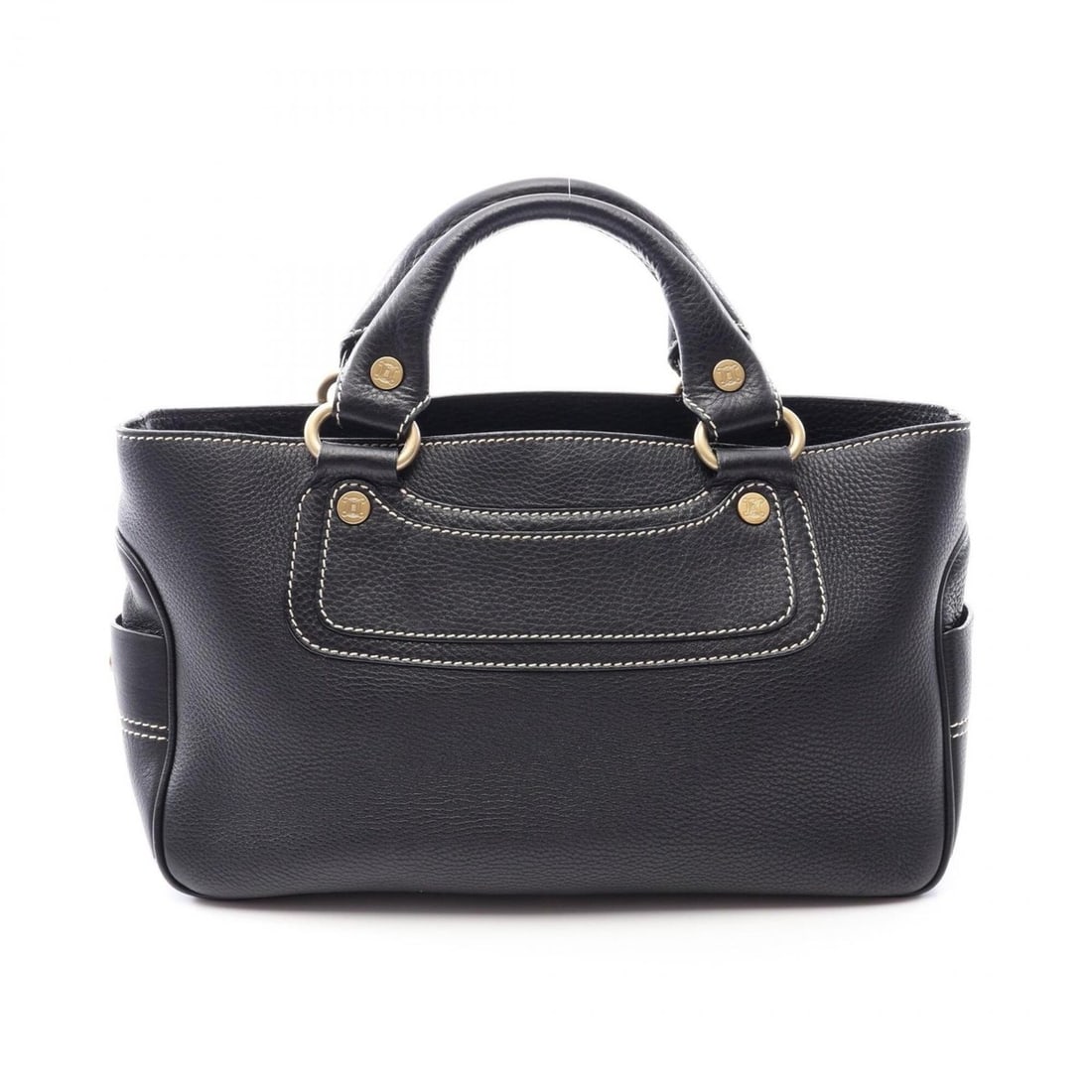 Celine Boogie Bag Handbag, Leather, Women's, Black: --- Catalog ---Category: SizeSize (HxWxD): 19.5cm x 31cm x 13cm / 7.67'' x 12.2'' x 5.11''Category: DesignType: HandbagColor: BlackGender: WomenMaterial: Leather Category: GeneralBrand: Celine--- Item