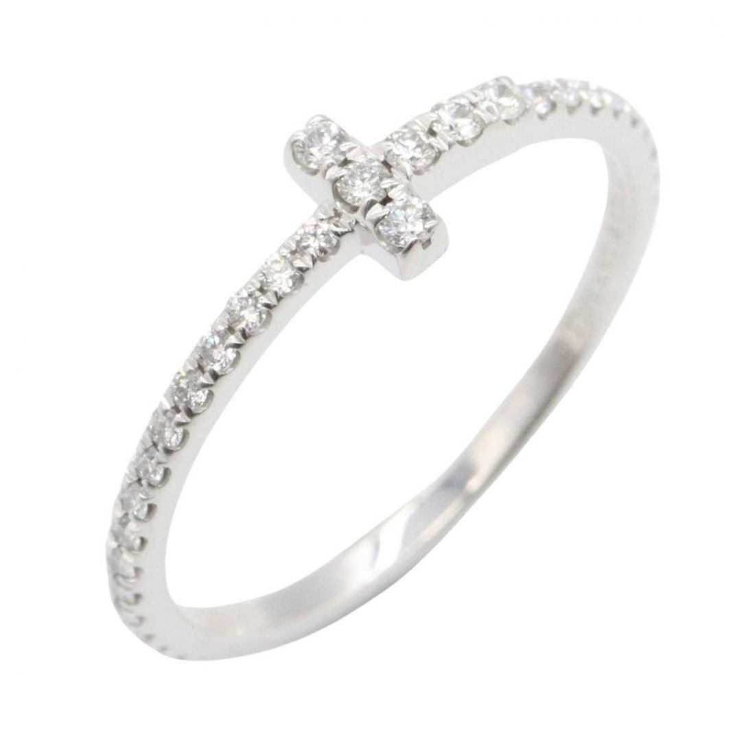 Tiffany & Co. T Wire Ring Diamond - 18K White Gold (18KWG) Women's Silver/Clear Tone: --- Catalog ---Category: SizeJP Size: 10.5US Size: 5.5Category: DesignType: Band ringColor: Clear, SilverGender: WomenMaterial: White gold (18K)Category: GeneralBrand: Tiffany--- Item List ---Section: