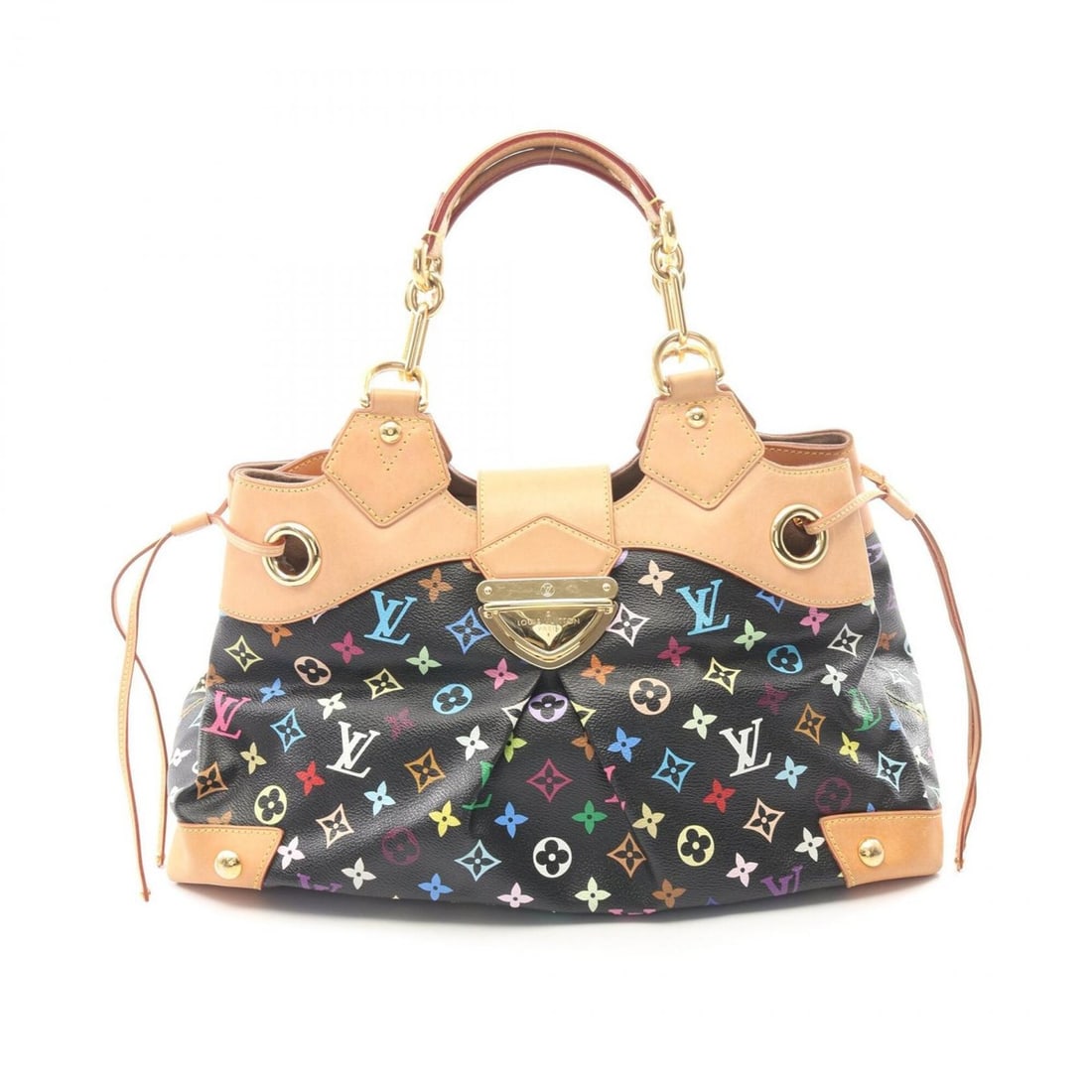 Louis Vuitton Ursula Monogram Multicolor Noir Handbag, Coated Canvas Leather, Women's, Black, M40124: --- Catalog ---Category: SizeSize (HxWxD): 25cm x 41cm x 17cm / 9.84'' x 16.14'' x 6.69''Category: DesignType: HandbagColor: BlackGender: WomenMaterial: Coated canvas , Leather Category: GeneralMPN: M