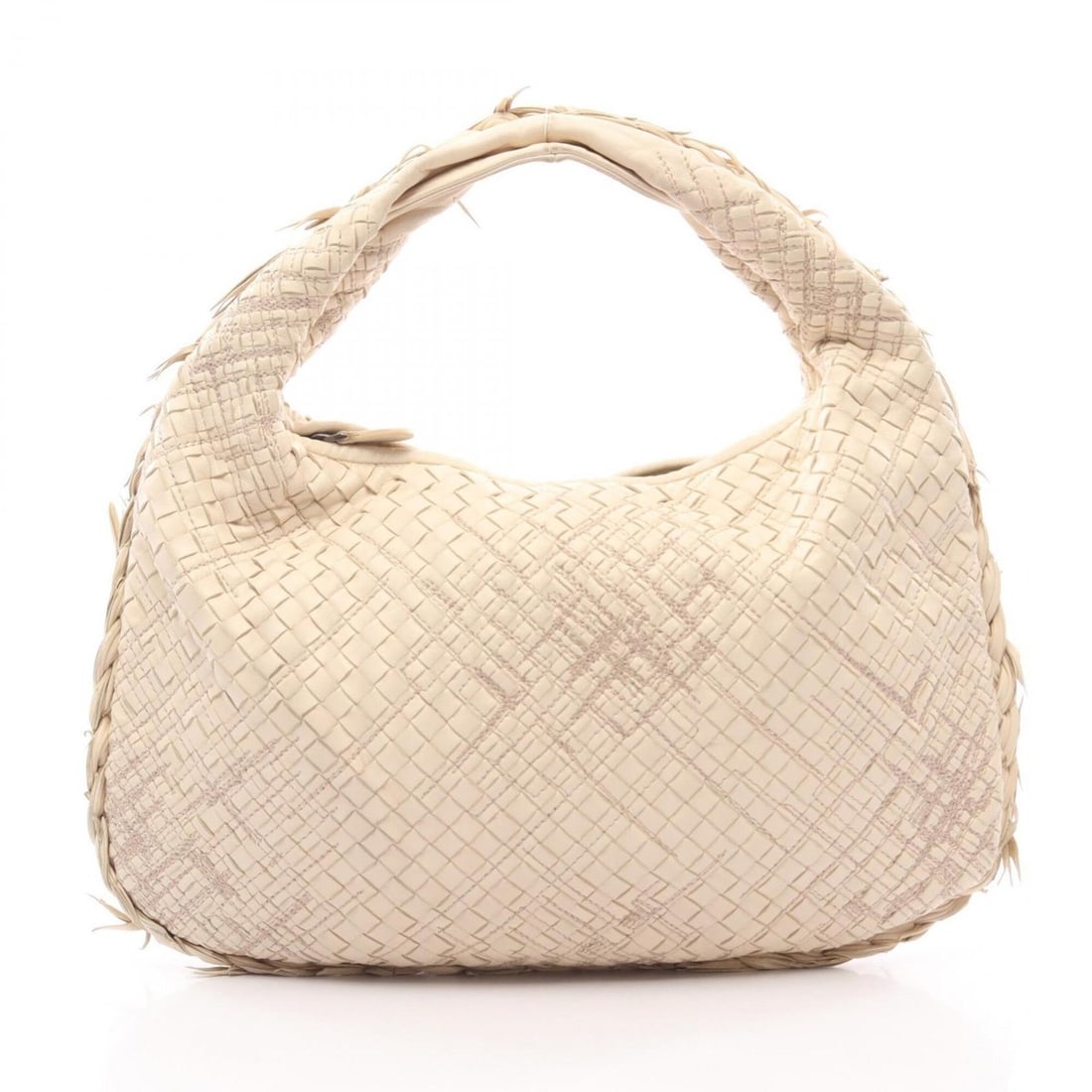 Bottega Veneta Intrecciato Handbag, Leather, Women's, Ivory (1 of 10)