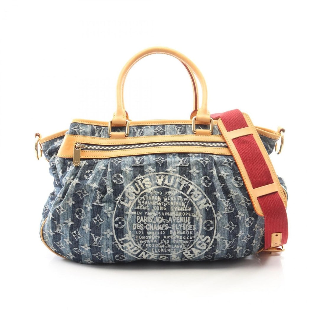 Louis Vuitton Cabaslaye GM 2-Way Handbag, Denim Leather, Monogram Denim, Women's, Blue, M95336: --- Catalog ---Category: SizeSize (HxWxD): 30cm x 29cm x 15cm / 11.81'' x 11.41'' x 5.9''Category: DesignType: HandbagColor: BlueGender: WomenMaterial: Monogram Denim Category: GeneralMPN: M95336Brand