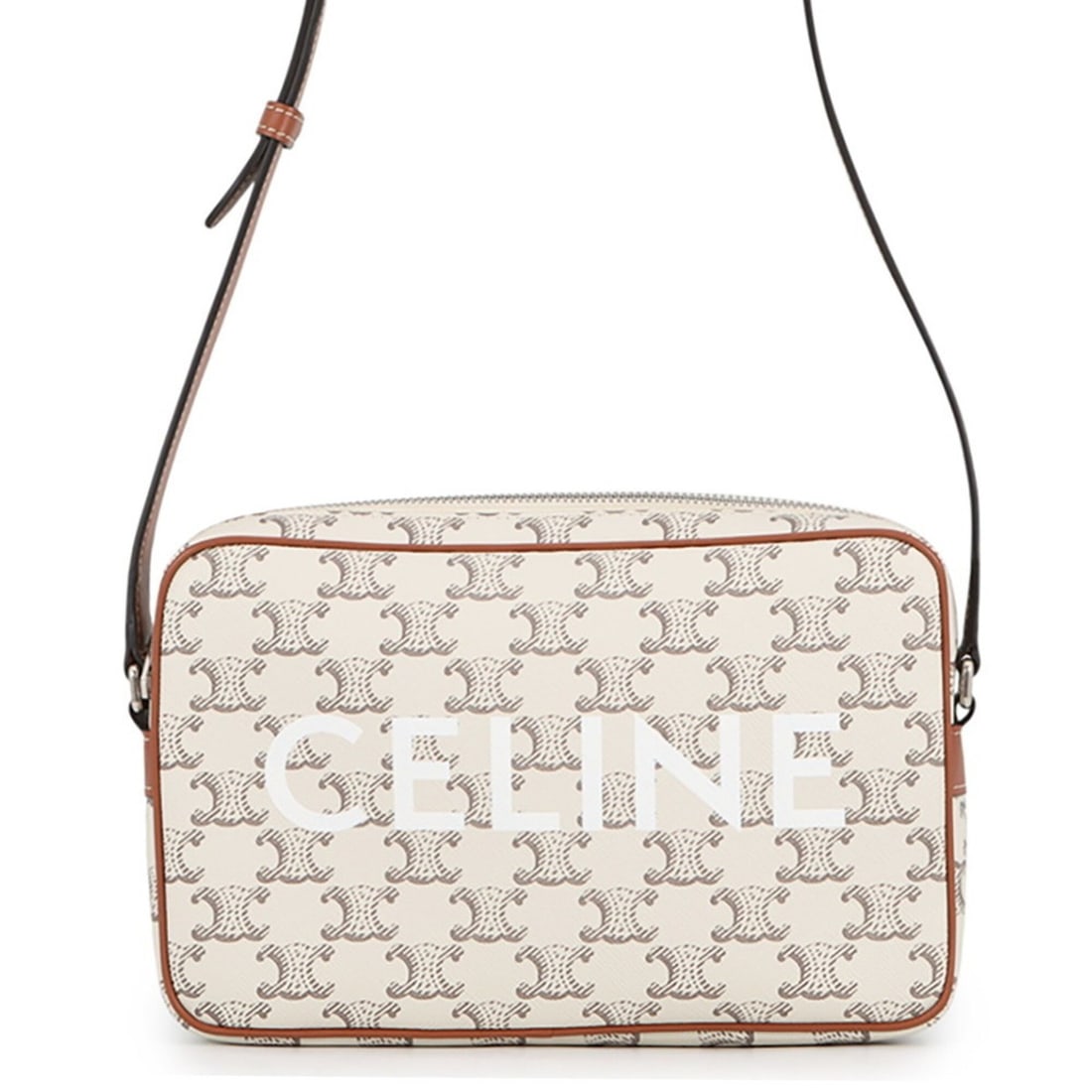 Celine Triomphe Horizontal Medium Shoulder Bag, Leather Handbag, 194502,: --- Catalog ---Category: SizeWeight: 340g / 11.99oz.Size (HxWxD): 14.5cm x 23cm x 4cm / 5.7'' x 9.05'' x 1.57''Strap Length: 104cm - 125cm / 40.94'' - 49.21''Category: DesignType: Handbag, Messenger b