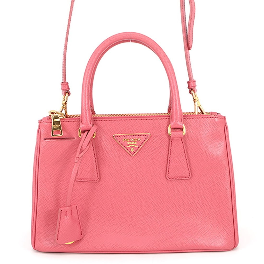 Prada Galleria Leather Handbag BN2316 PRADA 2-way: --- Catalog ---Category: SizeWeight: 720g / 1.58lb.Size (HxWxD): 17cm x 26.5cm x 10.5cm / 6.69'' x 10.43'' x 4.13''Strap Length: 92.5cm - 102.5cm / 36.41'' - 40.35''Category: DesignType: HandbagColor: