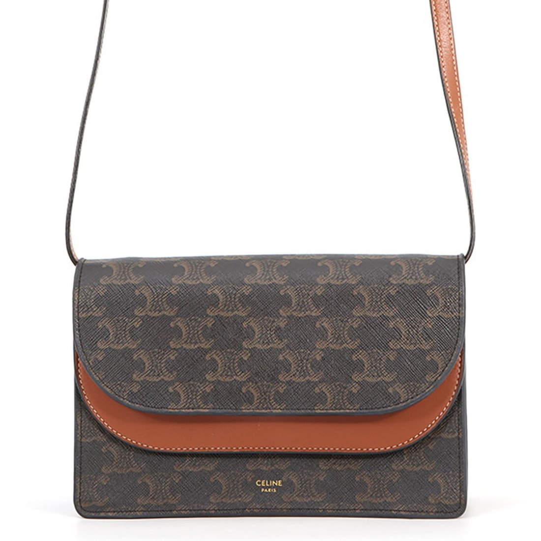 Celine Shoulder Wallet Triomphe Flap Leather 10D852CG9.04LU CELINE Long WALLET: --- Catalog ---Category: SizeWeight: 350g / 12.34oz.Size (HxWxD): 14cm x 20cm x 5cm / 5.51'' x 7.87'' x 1.96''Strap / Chain Length: 1.14m / 45.27''Category: DesignType: Chain/Shoulder walletGender: Wo