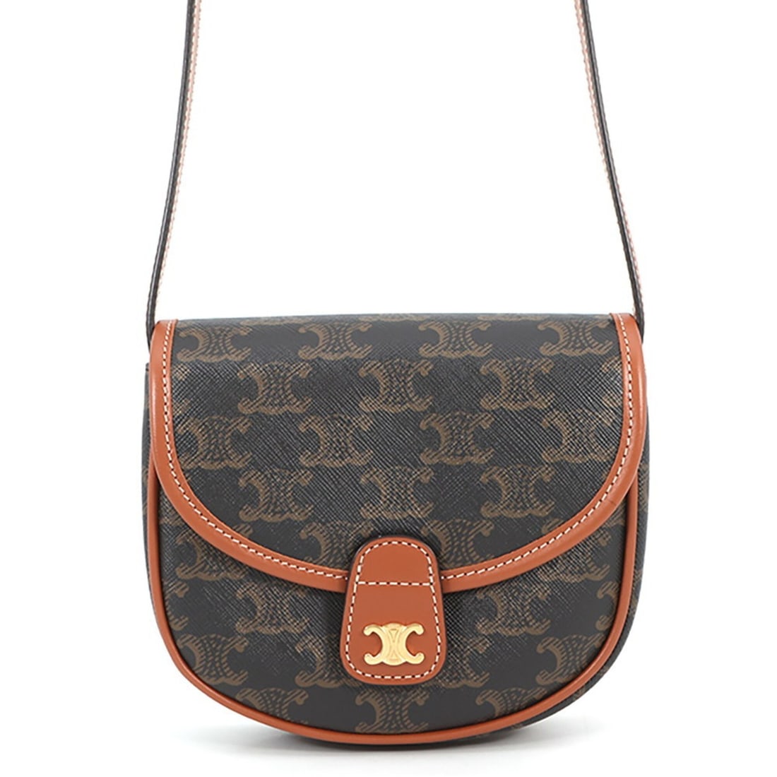 Celine Shoulder Bag Mini Besace Triomphe 196702BZJ.04LU CELINE Handbag Pouch: --- Catalog ---Category: SizeWeight: 210g / 7.4oz.Size (HxWxD): 14cm x 14.5cm x 4cm / 5.51'' x 5.7'' x 1.57''Strap Length: 109cm - 124cm / 42.91'' - 48.81''Category: DesignType: Handbag, Shoulder bagG