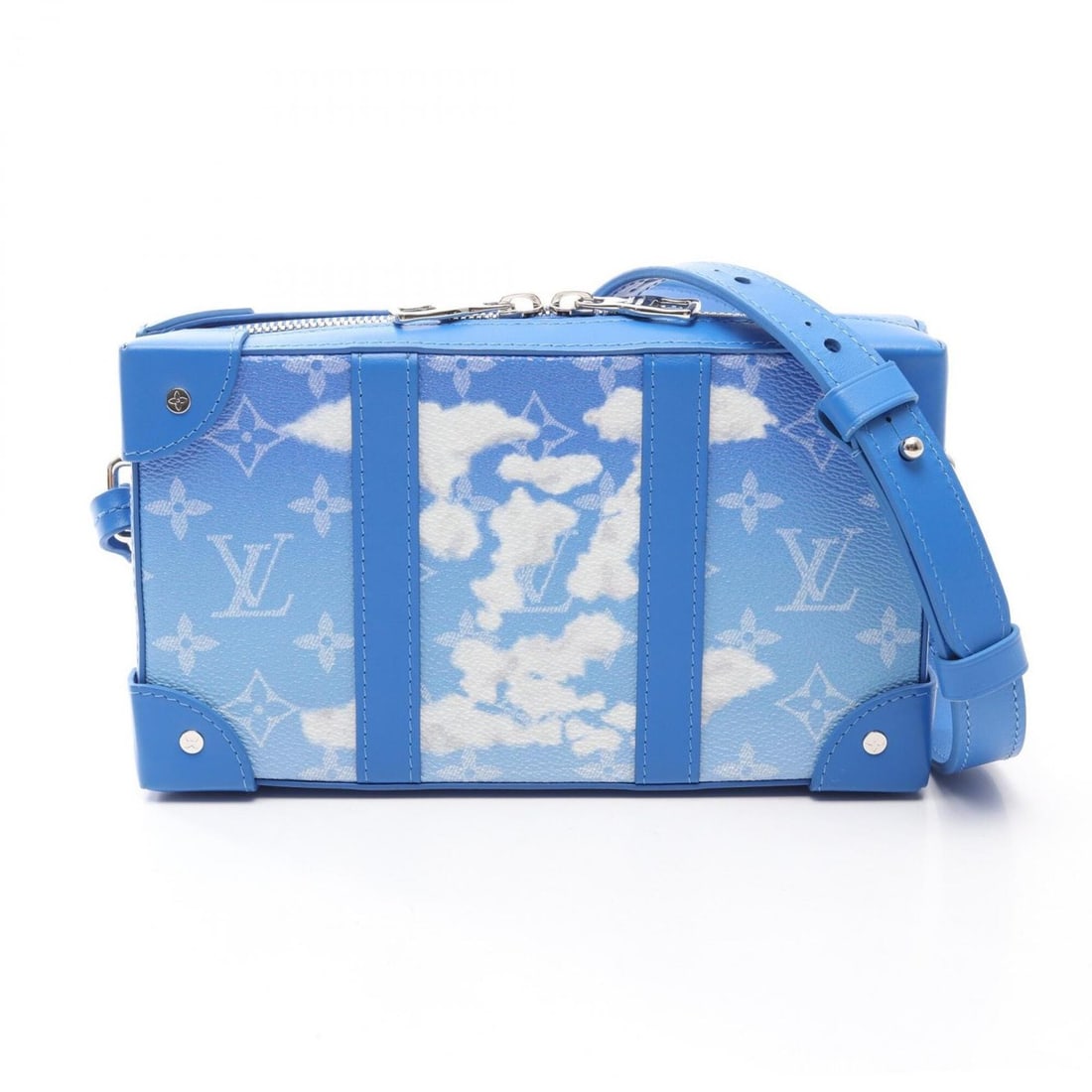 Louis Vuitton Soft Trunk Wallet Monogram Clouds Shoulder Bag Handbag Coated Canvas Leather Men's: --- Catalog ---Category: SizeSize (HxWxD): 12.5cm x 22cm x 5cm / 4.92'' x 8.66'' x 1.96''Category: DesignType: Handbag, Shoulder bagColor: Blue, WhiteGender: MenMaterial: Coated canvas , Leather Categ