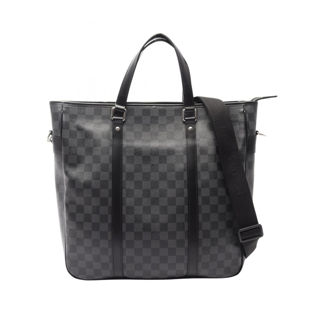 Louis Vuitton Tadao Damier Graphite 2-Way Tote Bag/Handbag, Coated Canvas Leather, Men's, Black: --- Catalog ---Category: SizeSize (HxWxD): 36cm x 37cm x 10.5cm / 14.17'' x 14.56'' x 4.13''Category: DesignType: Handbag, Tote bagColor: BlackGender: MenMaterial: Coated canvas , Leather Category: Ge