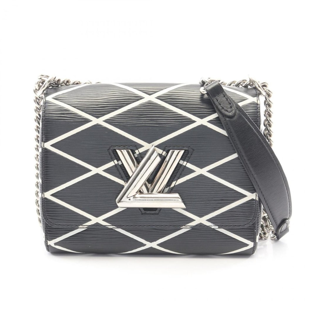 Louis Vuitton Twist PM Epi Leather Shoulder Bag/Handbag for Women, Black/White, M50525: --- Catalog ---Category: SizeSize (HxWxD): 14.5cm x 18.5cm x 8.5cm / 5.7'' x 7.28'' x 3.34''Category: DesignType: Handbag, Shoulder bagColor: Black, WhiteGender: WomenMaterial: Epi leather Category: G