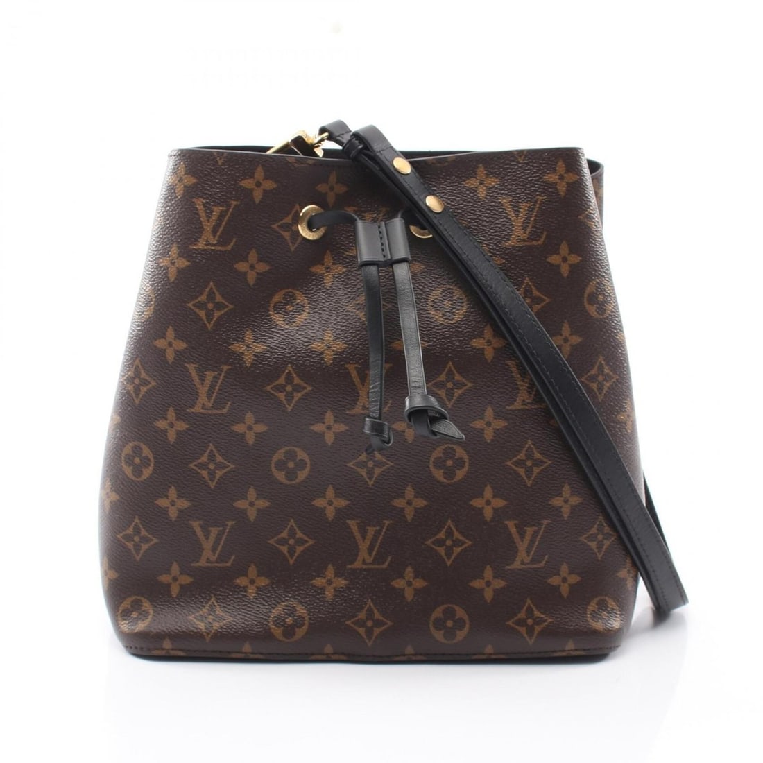Louis Vuitton NeoNoe Monogram Noir Shoulder Bag/Handbag, Coated Canvas and Leather, Pattern,: --- Catalog ---Category: SizeSize (HxWxD): 25.5cm x 26cm x 17cm / 10.03'' x 10.23'' x 6.69''Category: DesignType: Handbag, Shoulder bagColor: Black, Brown, NoirGender: WomenMaterial: Coated canvas , L