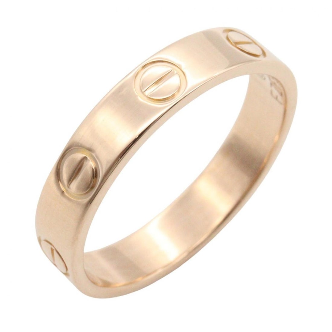 Cartier Mini Love Ring, 18K Pink Gold (PG), Men's/Women's, Tone, B4085200: --- Catalog ---Category: SizeJP Size: 9US Size: 5Category: DesignType: Band ringColor: GoldGender: Men,WomenMaterial: Pink gold (18K)Category: GeneralMPN: B4085200Brand: Cartier--- Item List ---Sectio