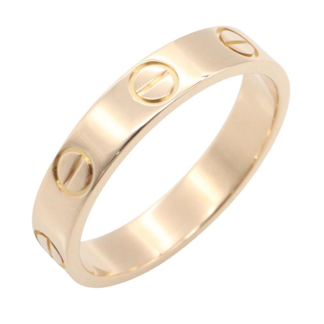 Cartier Mini Love Ring, 18K Pink Gold (PG), Men's/Women's, Tone, B4085200: --- Catalog ---Category: SizeJP Size: 9US Size: 5Category: DesignType: Band ringColor: GoldGender: Men,WomenMaterial: Pink gold (18K)Category: GeneralMPN: B4085200Brand: Cartier--- Item List ---Sectio