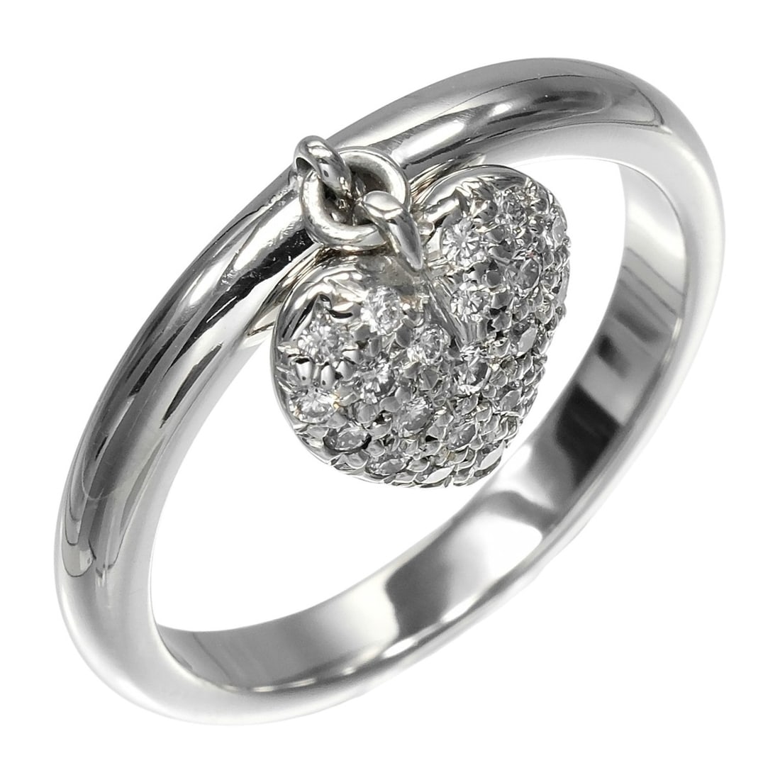 Tiffany & Co. Sentimental Heart Ring, Size 13.5, Platinum 950, Diamond, Approx. 7.63g.: --- Catalog ---Category: SizeJP Size: 13.5US Size: 6.5Category: DesignType: Band ringColor: PlatinumStone: DiamondGender: WomenMaterial: Platinum 950Category: GeneralBrand: Tiffany--- Item List ---Sec