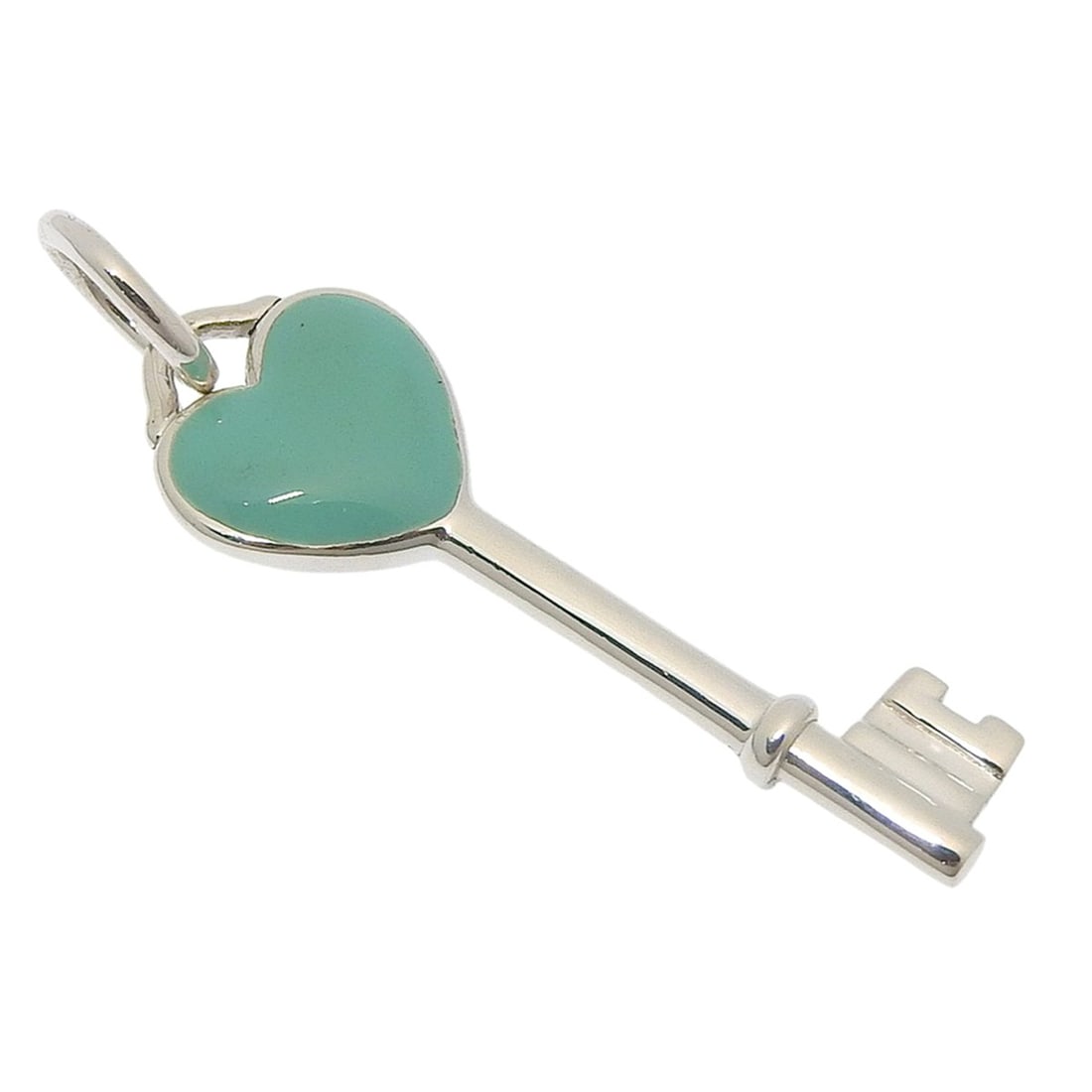 Tiffany & Co. Heart Key Pendant Top, Sterling Silver 925, Approx. 2.2g, Women's.: --- Catalog ---Category: SizePendant Size: 31mm x 9mm / 1.22'' x 0.35''Category: DesignGender: WomenPendant Type: PendantNecklace Type: PendantColor (Pendant): SilverMaterial (Pendant): Silver 925Cate