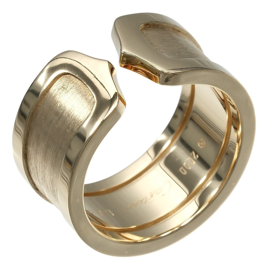 Cartier 2C LM Ring, Size 12, 18K Yellow Gold, Approx. 12.24g: --- Catalog ---Category: SizeWeight: 12.24g / 0.43oz.JP Size: 12US Size: 6.5Category: DesignType: Band ringColor: Yellow goldGender: WomenMaterial: Yellow gold (18K)Category: GeneralBrand: Cartier--- 