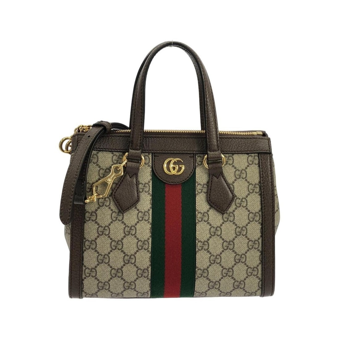 Gucci OPHIDIA 547551 K05NB Handbag: --- Catalog ---Category: SizeSize (HxWxD): 20.5cm x 23cm x 9cm / 8.07'' x 9.05'' x 3.54''Category: DesignType: HandbagColor: Beige, BrownGender: WomenMaterial: GG Supreme , Leather Hardware Color: