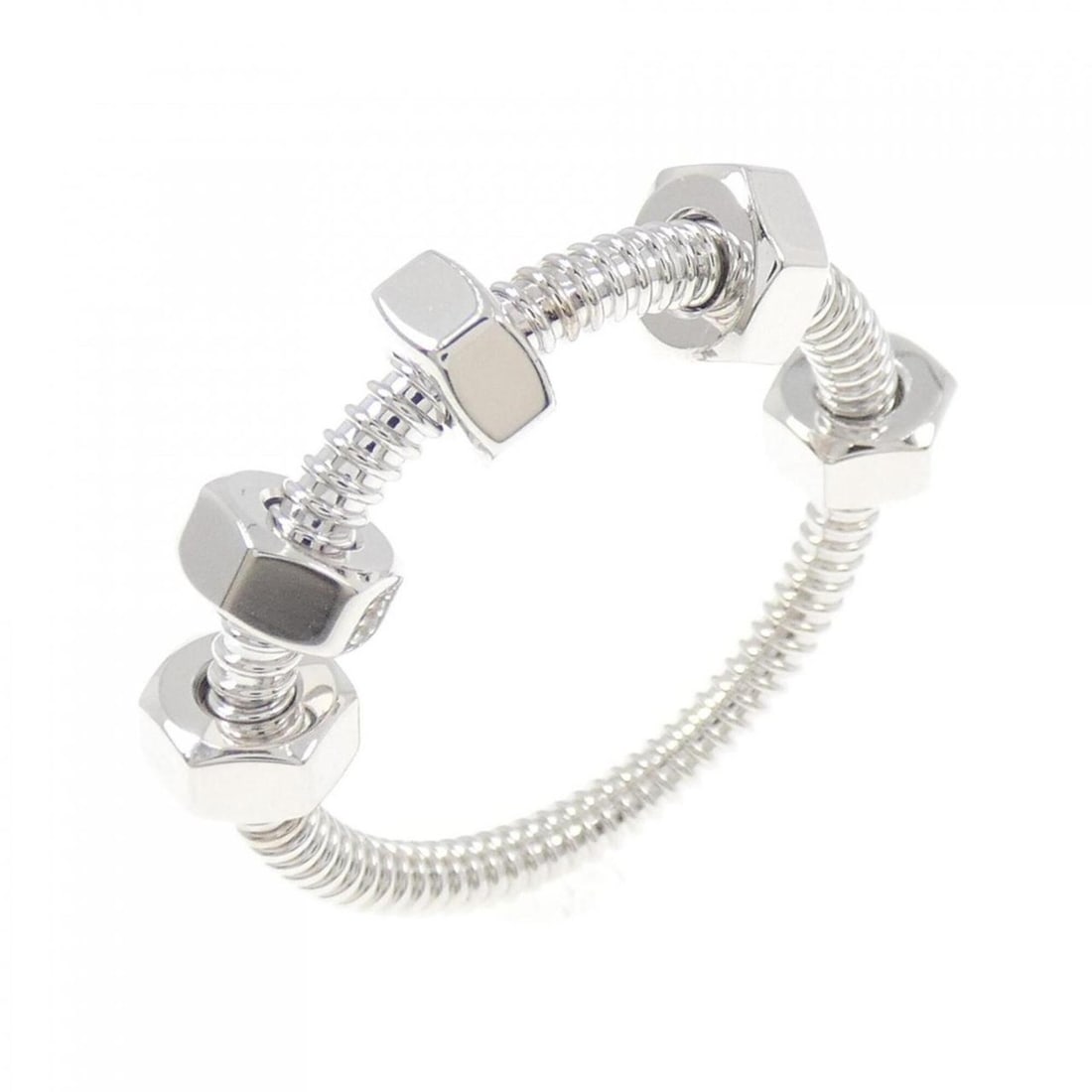 Cartier Eclou Ring: --- Catalog ---Category: SizeUS Size: 8.5Brand Size: 57Category: DesignType: Band ringGender: Men,WomenMaterial: White gold (18K)Category: GeneralMPN: B4227400Brand: Cartier--- Item List ---Section: