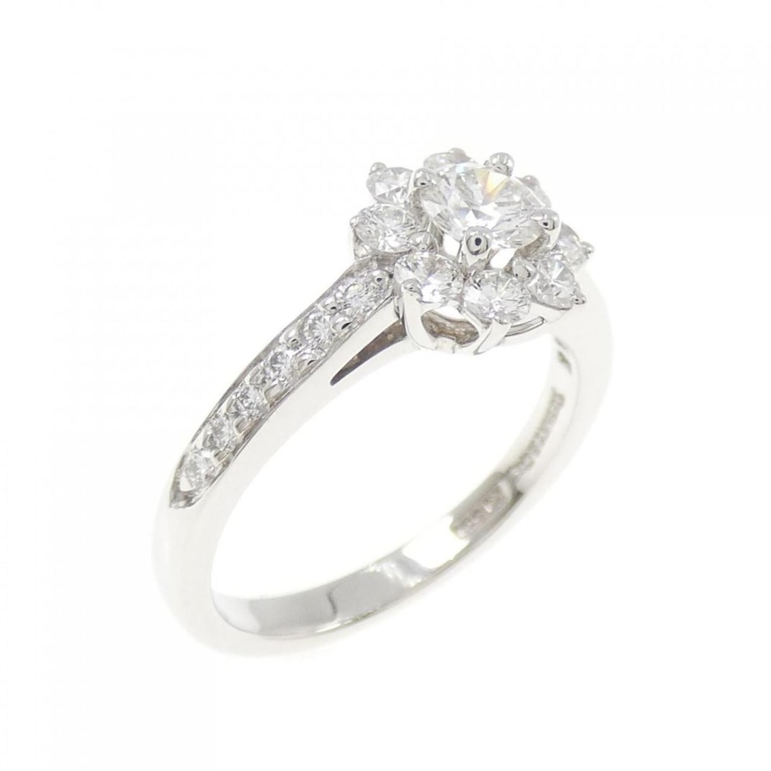 Tiffany Flora Ring: --- Catalog ---Category: SizeJP Size: 8US Size: 4.5Category: DesignType: Band ringGender: WomenMaterial: Platinum 950Category: GeneralBrand: Tiffany--- Item List ---Section: ConditionRanking: Rank A U