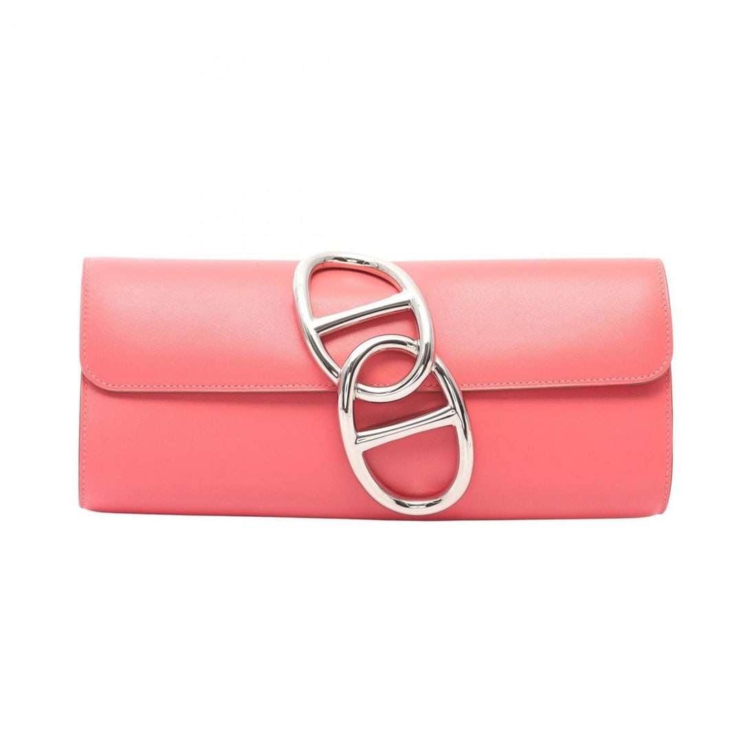 Hermes HERMES Ege Rose Tyrien Second Bag Clutch Handbag Tadelakt Women's Pink (1 of 14)
