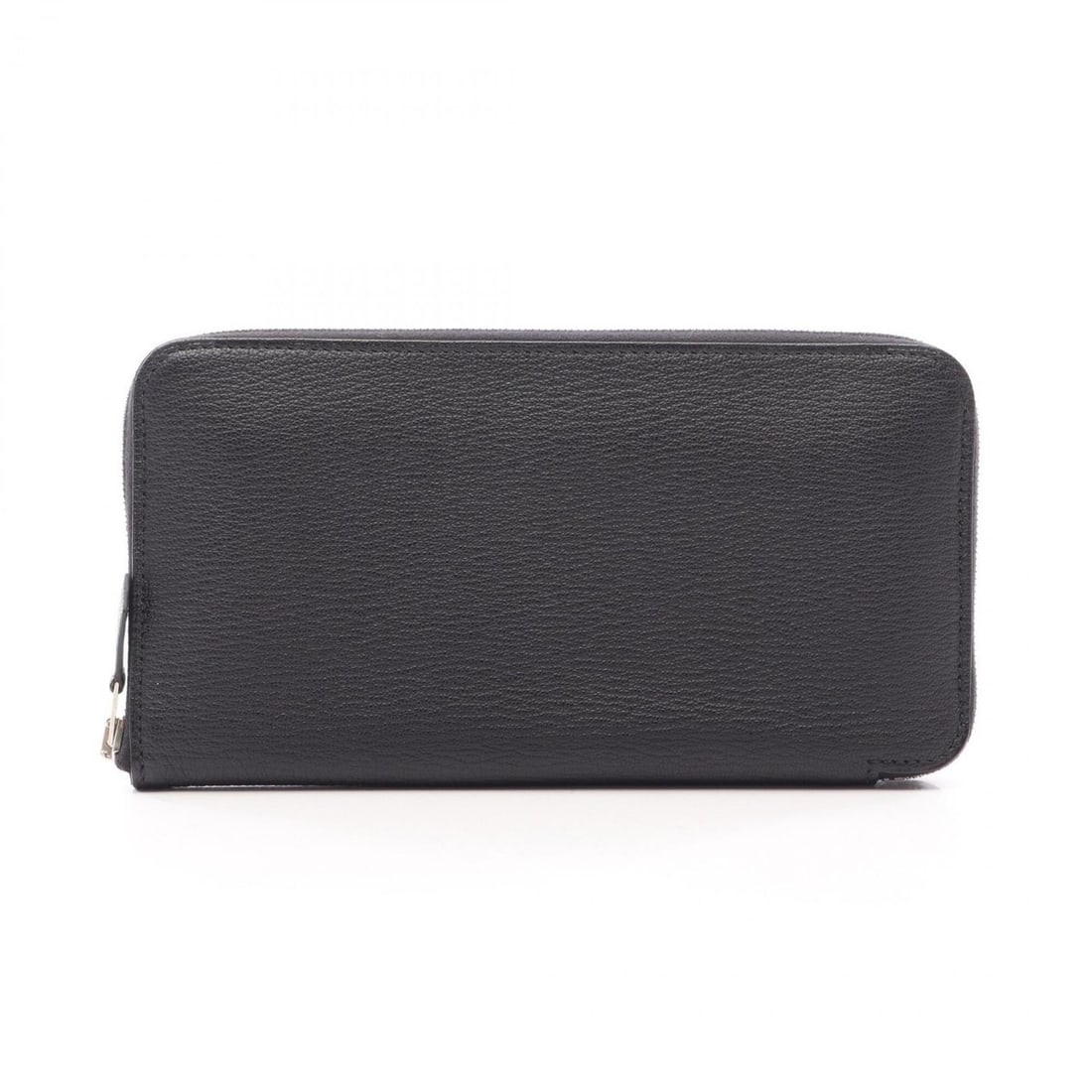Hermes Azap Long Classic Round Wallet, Leather, Chevre Women's, Black (1 of 11)