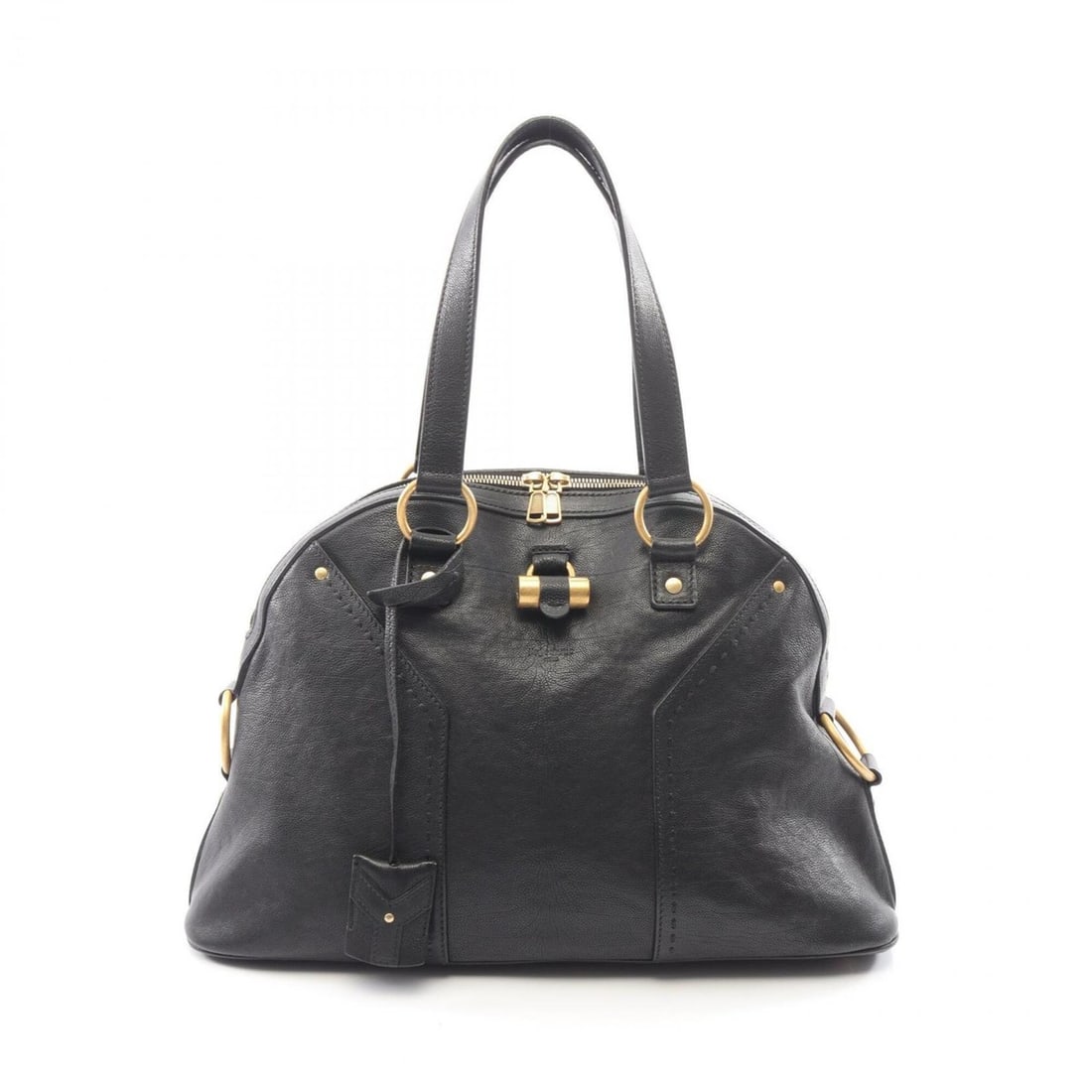Yves Saint Laurent Muse Two Handbag, Leather, Women's, Black: --- Catalog ---Category: SizeSize (HxWxD): 26cm x 42cm x 13.5cm / 10.23'' x 16.53'' x 5.31''Category: DesignType: HandbagColor: BlackGender: WomenMaterial: Leather Category: GeneralBrand: Yves Saint