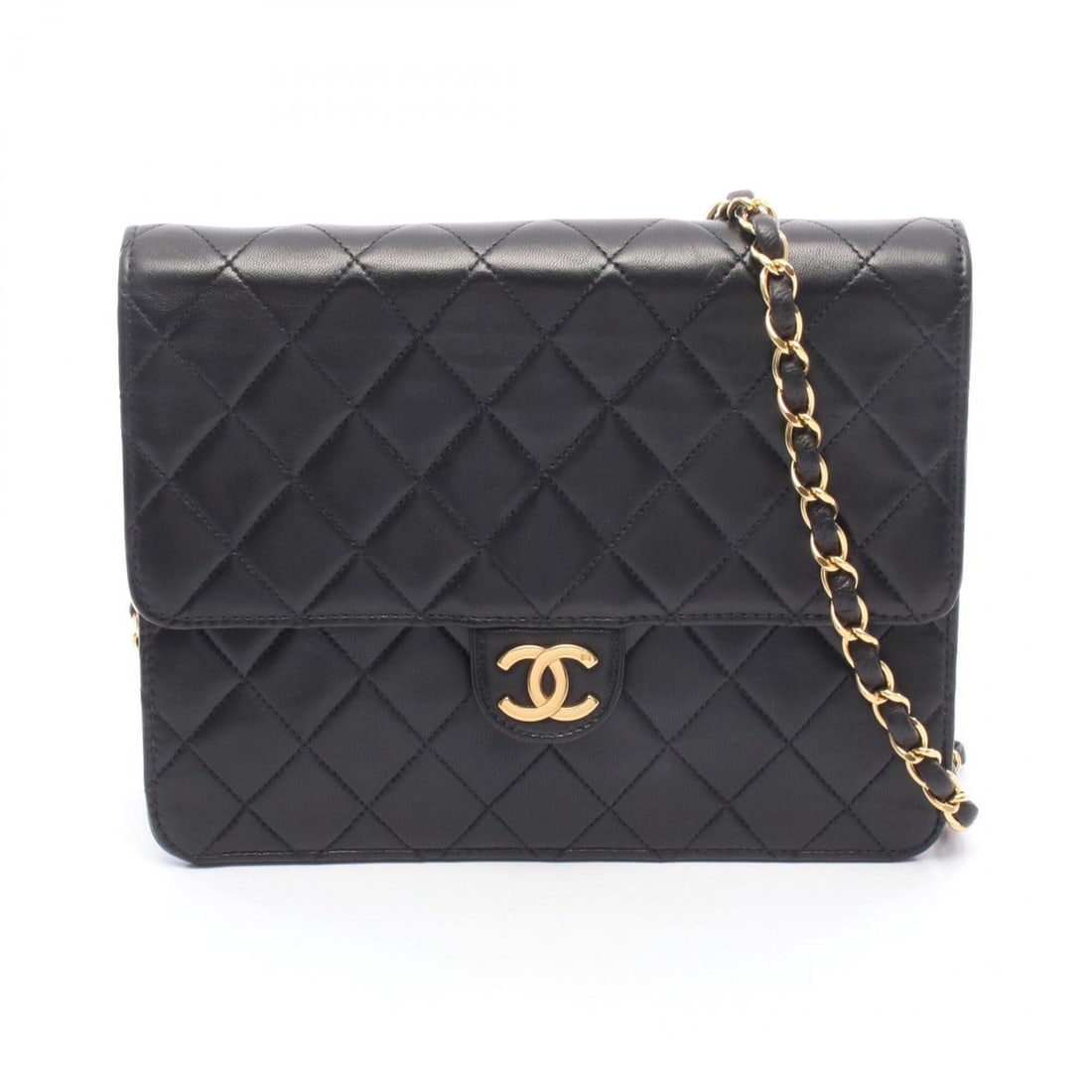 Chanel Matelassé Push-Lock Shoulder Bag/Handbag, Lambskin Leather, Women's, Black: --- Catalog ---Category: SizeSize (HxWxD): 17cm x 22cm x 8cm / 6.69'' x 8.66'' x 3.14''Category: DesignType: Handbag, Shoulder bagColor: BlackGender: WomenMaterial: Leather Leather/Fur Type: LambskinC