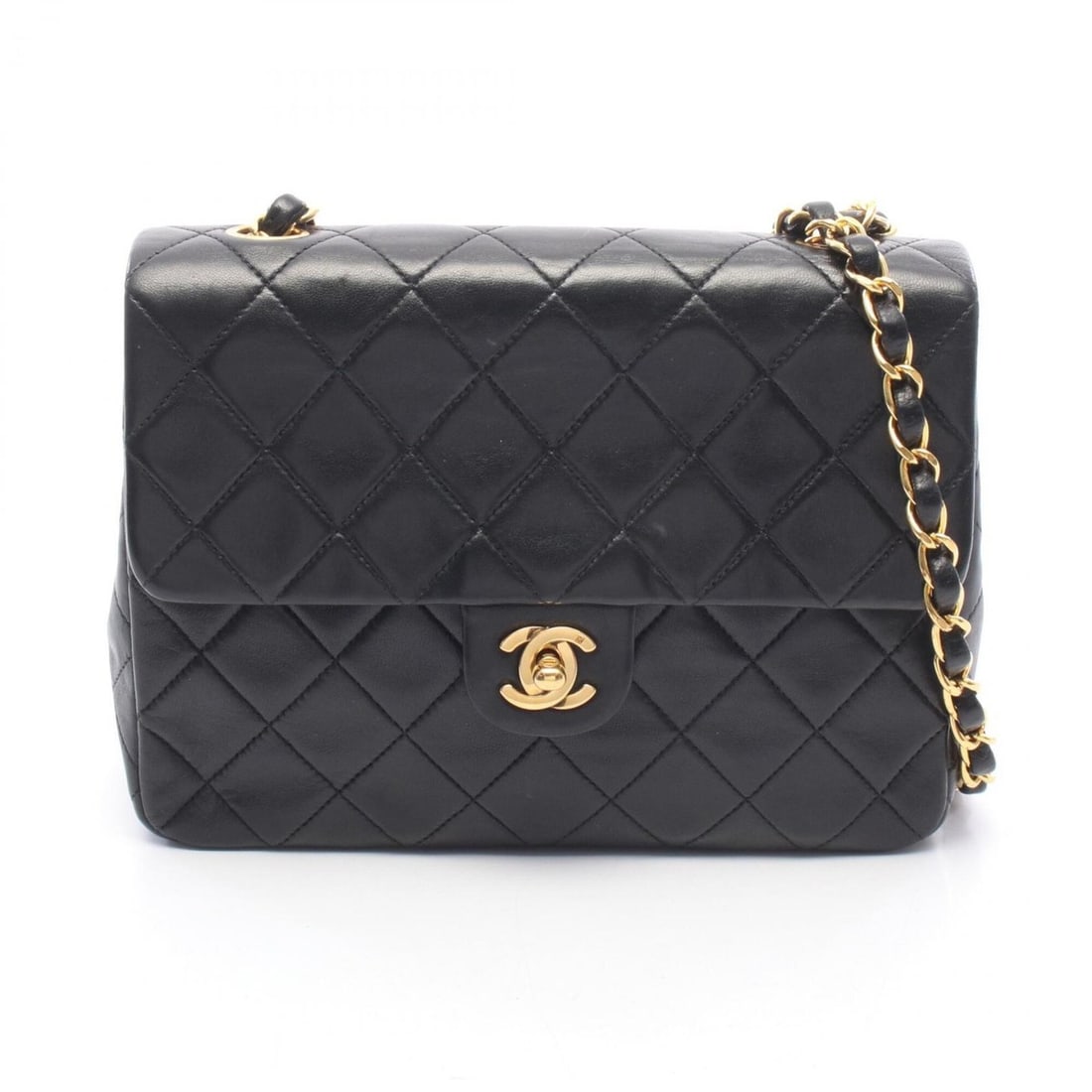 Chanel Mini Matelassé 20 Shoulder Bag/Handbag, Lambskin Leather, Women's, Black: --- Catalog ---Category: SizeSize (HxWxD): 15cm x 20cm x 6cm / 5.9'' x 7.87'' x 2.36''Category: DesignType: Handbag, Shoulder bagColor: BlackGender: WomenMaterial: Leather Leather/Fur Type: LambskinCa