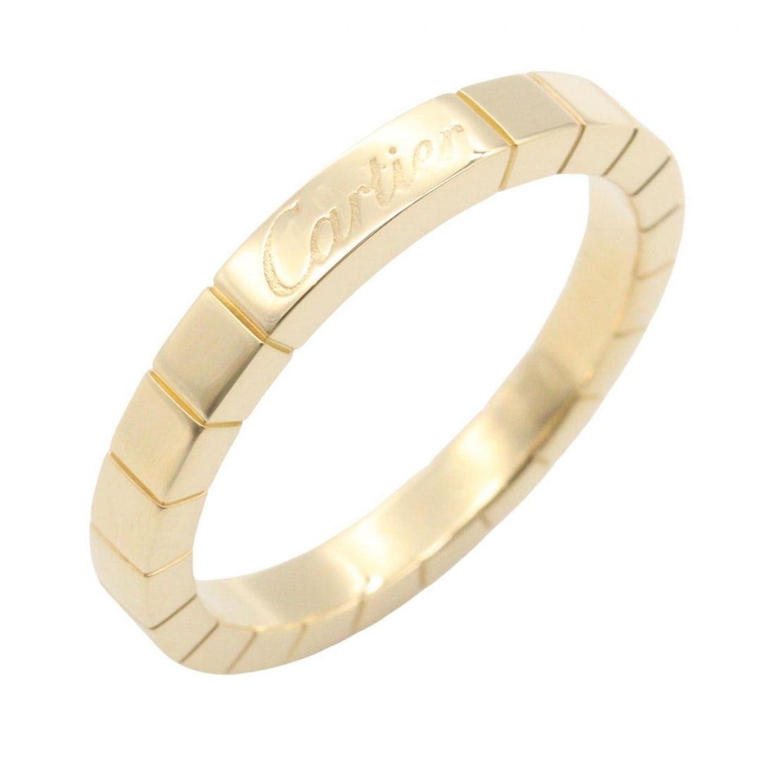 Cartier Lanieres Ring - 18K (Yellow Gold) Men's & Women's Gold Tone: --- Catalog ---Category: SizeWidth: 3mm / 0.12''Weight: 6.4g / 0.22oz.JP Size: 18US Size: 9Brand Size: 59Category: DesignType: Band ringColor: YellowMetal: GoldGender: Men,WomenMetal Purity: 18KCatego