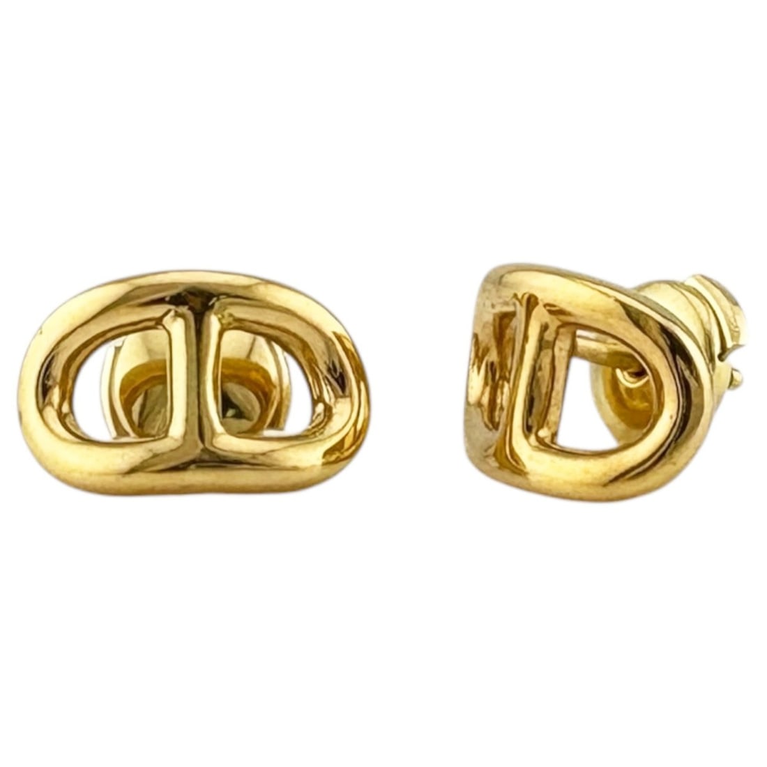 Hermes Chaine d'Ancre Earrings, 18K Yellow Gold, Women's.: --- Catalog ---Category: SizeSize (HxWxD): 8.50mm x 14.00mm / 0.33'' x 0.55''Category: DesignType: Stud earringsColor: Yellow goldGender: WomenMaterial: Yellow gold (18K)Category: GeneralBrand: Hermes
