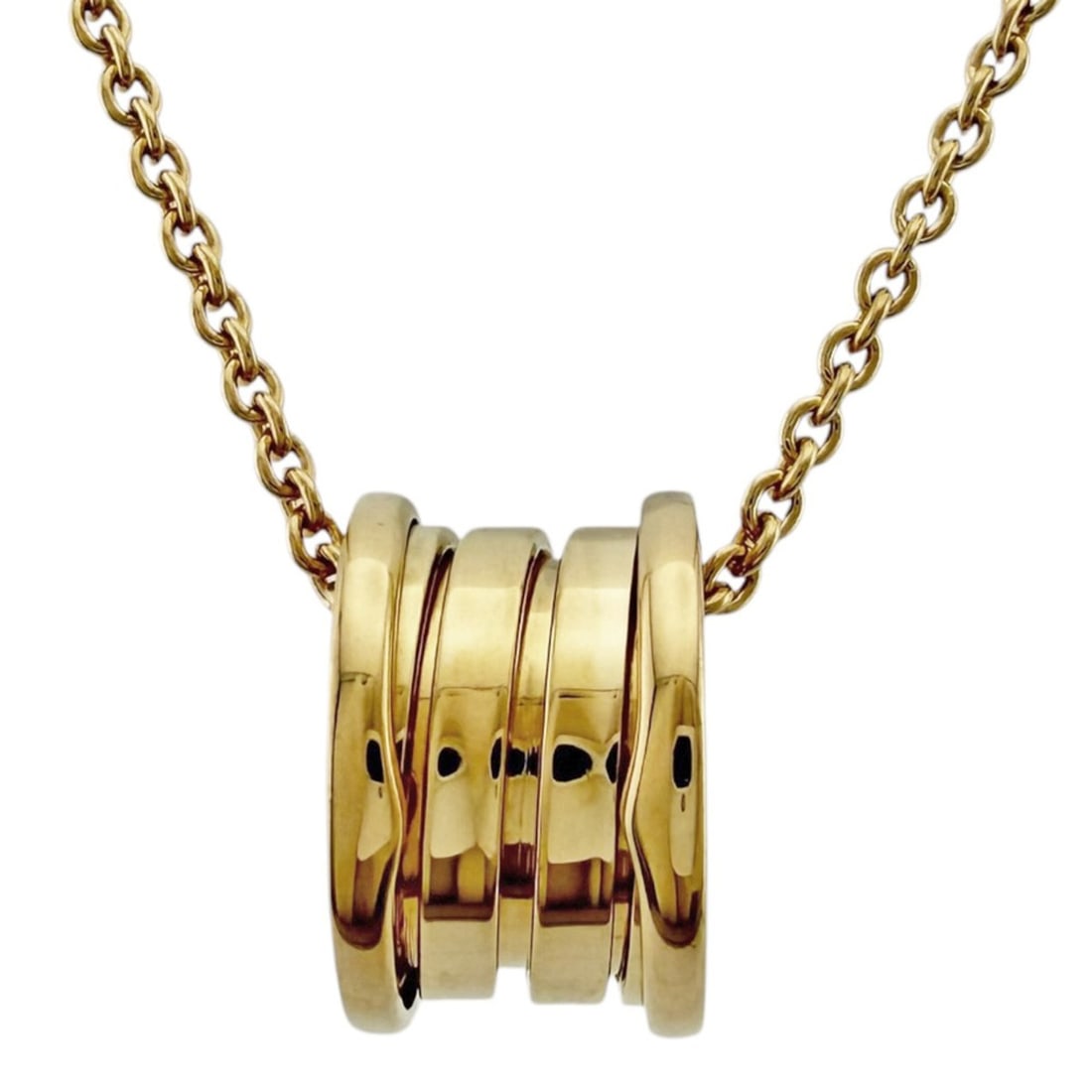 Bulgari B.zero1 Necklace, 18K Yellow Gold, Women's BVLGARI: --- Catalog ---Category: SizePendant Size: 14.5mm x 9mm / 0.57'' x 0.35''Neck Circumference: 40 cm / 15.74''Category: DesignColor: Yellow goldGender: WomenMaterial: Yellow gold (18K)Necklace Type: Nec