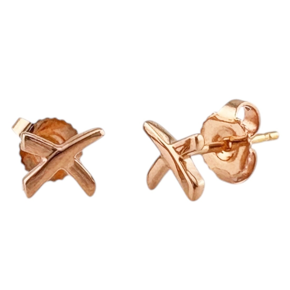 Tiffany Graffiti X Earrings, & Co., 18K Pink Gold, Women's Earrings.: --- Catalog ---Category: SizeSize (HxWxD): 5.00mm x 6.50mm / 0.20'' x 0.26''Category: DesignType: Stud earringsColor: Pink goldGender: WomenMaterial: Pink gold (18K)Category: GeneralBrand: Tiffany--- 