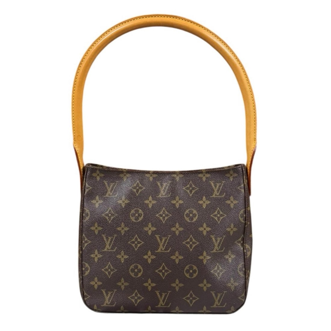 Louis Vuitton Looping MM Monogram Shoulder Bag, Canvas M51146 Brown, Women's LOUIS VUITTON: --- Catalog ---Category: SizeSize (HxWxD): 21cm x 24cm x 10cm / 8.26'' x 9.44'' x 3.93''Category: DesignType: Shoulder bagColor: BrownGender: WomenMaterial: Monogram , Canvas Category: GeneralMPN: M51