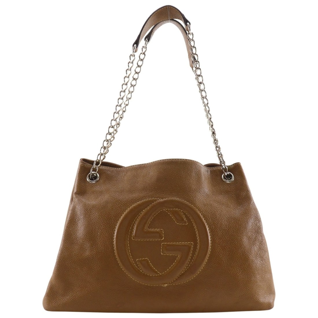 Gucci Soho Tote Bag, Interlocking G design, 308982, Leather, Brown, A4 size, Women's.: --- Catalog ---Category: SizeSize (HxWxD): 26cm x 38cm x 14cm / 10.23'' x 14.96'' x 5.51''Category: DesignType: Tote bagColor: BrownGender: WomenMaterial: Leather Category: GeneralMPN: 308982Brand: Gu