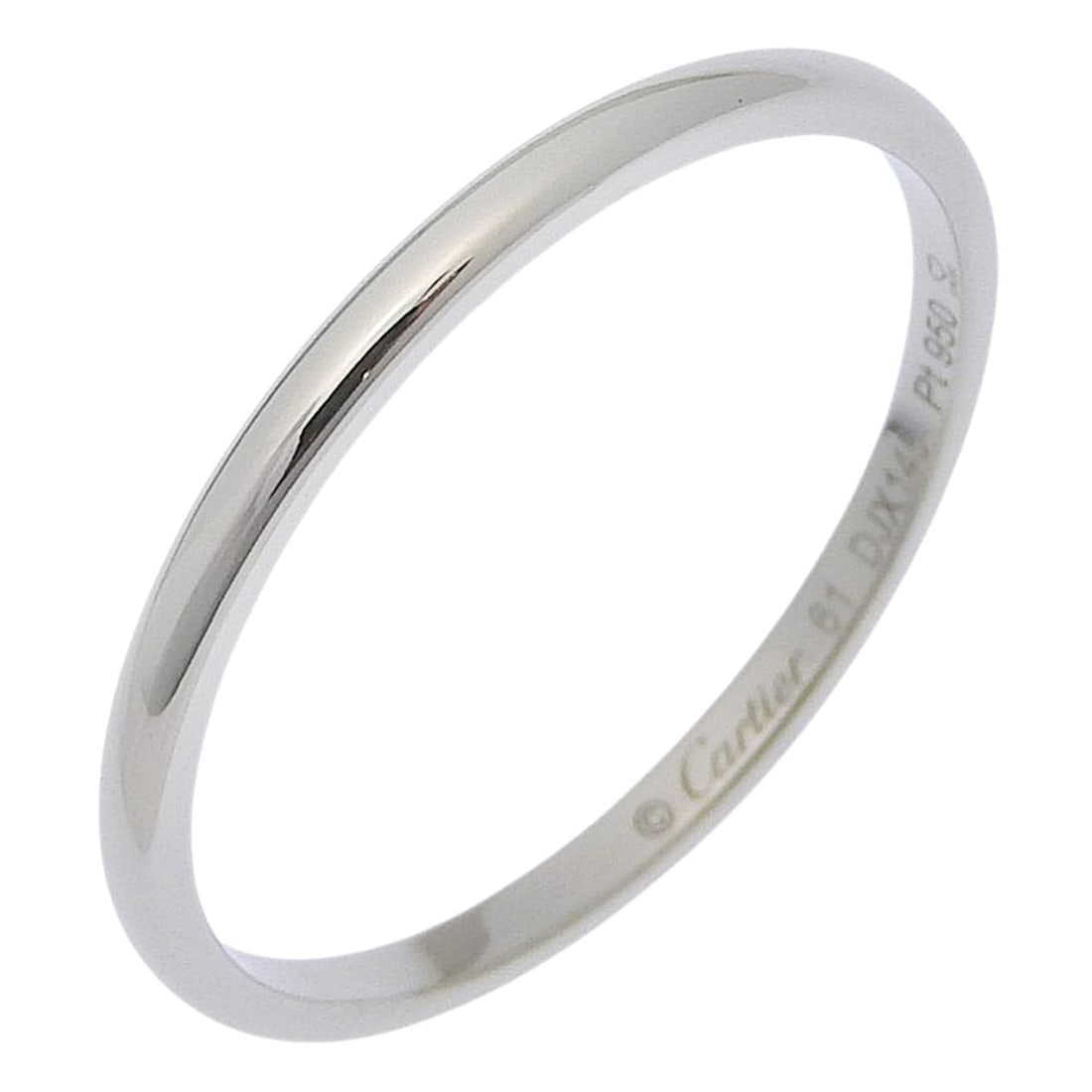 Cartier wedding ring, size 20, made of Pt950 platinum, approximately 2.8g, for women.: --- Catalog ---Category: SizeJP Size: 20US Size: 10Category: DesignType: Band ringColor: PlatinumGender: Women,MenMaterial: Platinum 950Category: GeneralBrand: Cartier--- Item List ---Section: Conditi