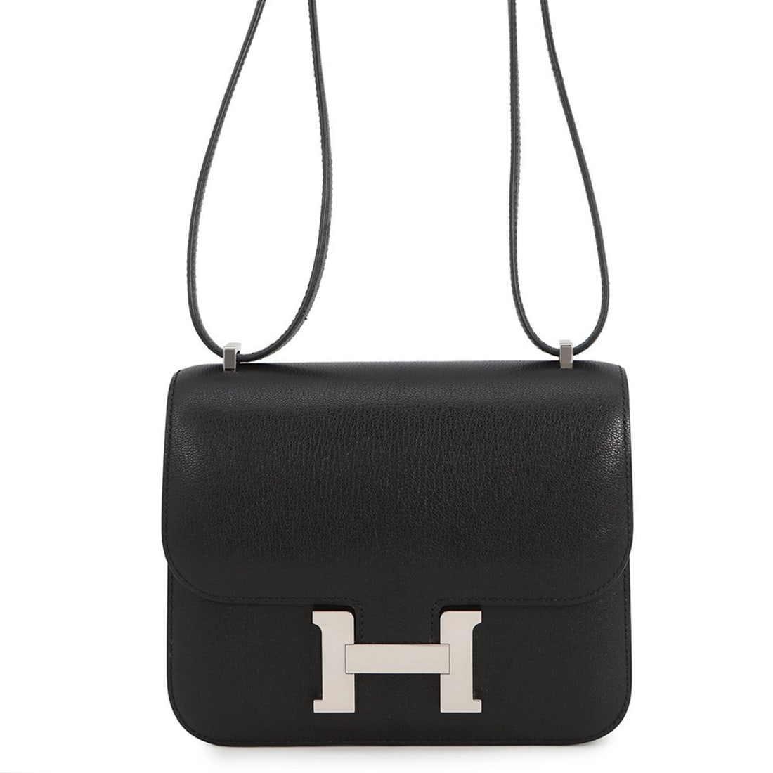 Hermes Constance 3 Mini Shoulder Bag, Black, Chevre Mysore, W Stamp, HERMES Constance, Handbag,: --- Catalog ---Category: SizeWeight: 420g / 14.81oz.Size (HxWxD): 15cm x 18.5cm x 5cm / 5.9'' x 7.28'' x 1.96''Category: DesignType: Handbag, Shoulder bagColor: BlackGender: WomenClosure: FlapMaterial