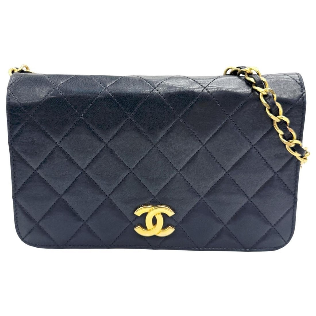CHANEL Mini Matelasse 19 Black Chain Shoulder Bag, Lambskin, Coco Mark, Women's Bag: --- Catalog ---Category: SizeSize (HxWxD): 12cm x 19cm x 4cm / 4.72'' x 7.48'' x 1.57''Category: DesignType: Shoulder bagColor: BlackGender: WomenMaterial: Leather Hardware Color: GoldLeather/Fur Type