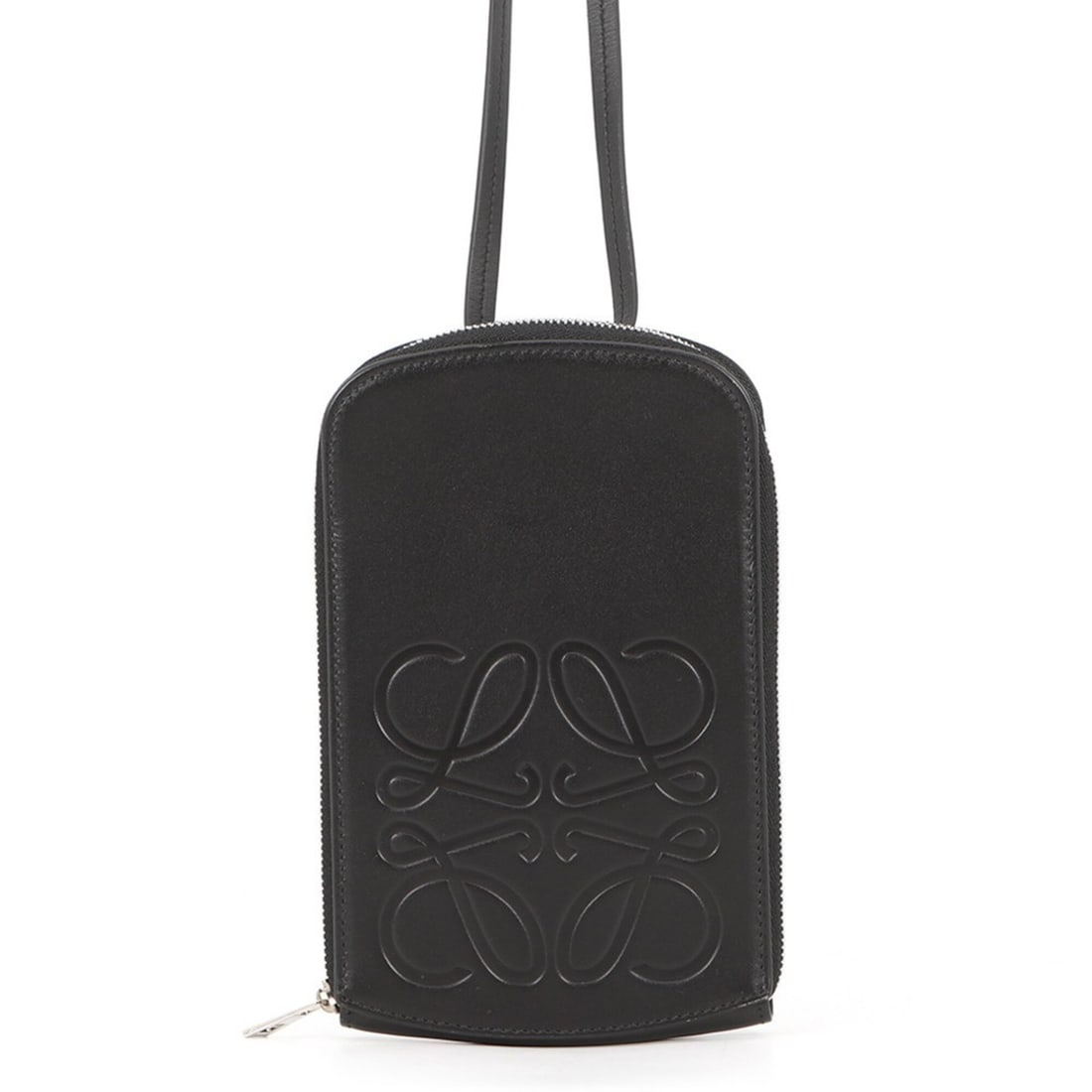 Loewe Anagram Multifunctional Shoulder Bag, Smooth Calf Leather, C500R47X01, Black, Handbag: --- Catalog ---Category: SizeWeight: 170g / 5.99oz.Size (HxWxD): 18.5cm x 11.5cm x 2cm / 7.28'' x 4.52'' x 0.78''Strap Length: 101cm / 39.76''Category: DesignType: Handbag, Shoulder bagColor: BlackGen
