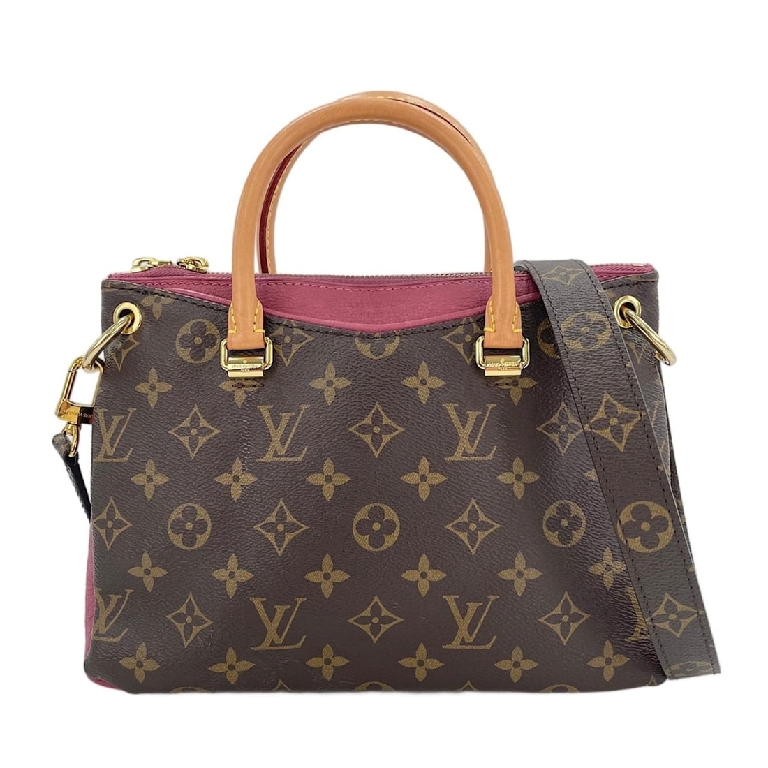 Louis Vuitton Pallas BB handbag, brown.: --- Catalog ---Category: SizeHandle Drop: 7.50cm / 2.95''Size (HxWxD): 20cm x 26cm x 8cm / 7.87'' x 10.23'' x 3.14''Strap Length: 113.5cm / 44.68''Category: DesignType: HandbagColor: BrownGender: Wome