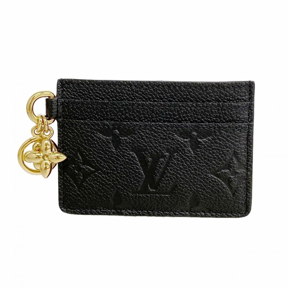 Louis Vuitton Business Card Holder/Card Case, Monogram Empreinte, Portecarte LV Charm, M82132, Noir: --- Catalog ---Category: DesignType: Card caseColor: NoirGender: WomenCategory: GeneralMPN: M82132Brand: Louis VuittonCategory: Physical PropertiesSize (HxWxD): 7cm x 10cm x 5mm / 2.75'' x 3.93'' x 0.