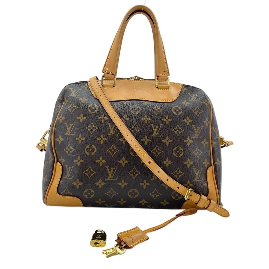 Louis Vuitton Retiro handbag, brown.: --- Catalog ---Category: SizeSize (HxWxD): 27cm x 33cm x 15cm / 10.62'' x 12.99'' x 5.9''Category: DesignType: HandbagColor: BrownGender: WomenCategory: GeneralBrand: Louis Vuitton--- Item List ---Sec