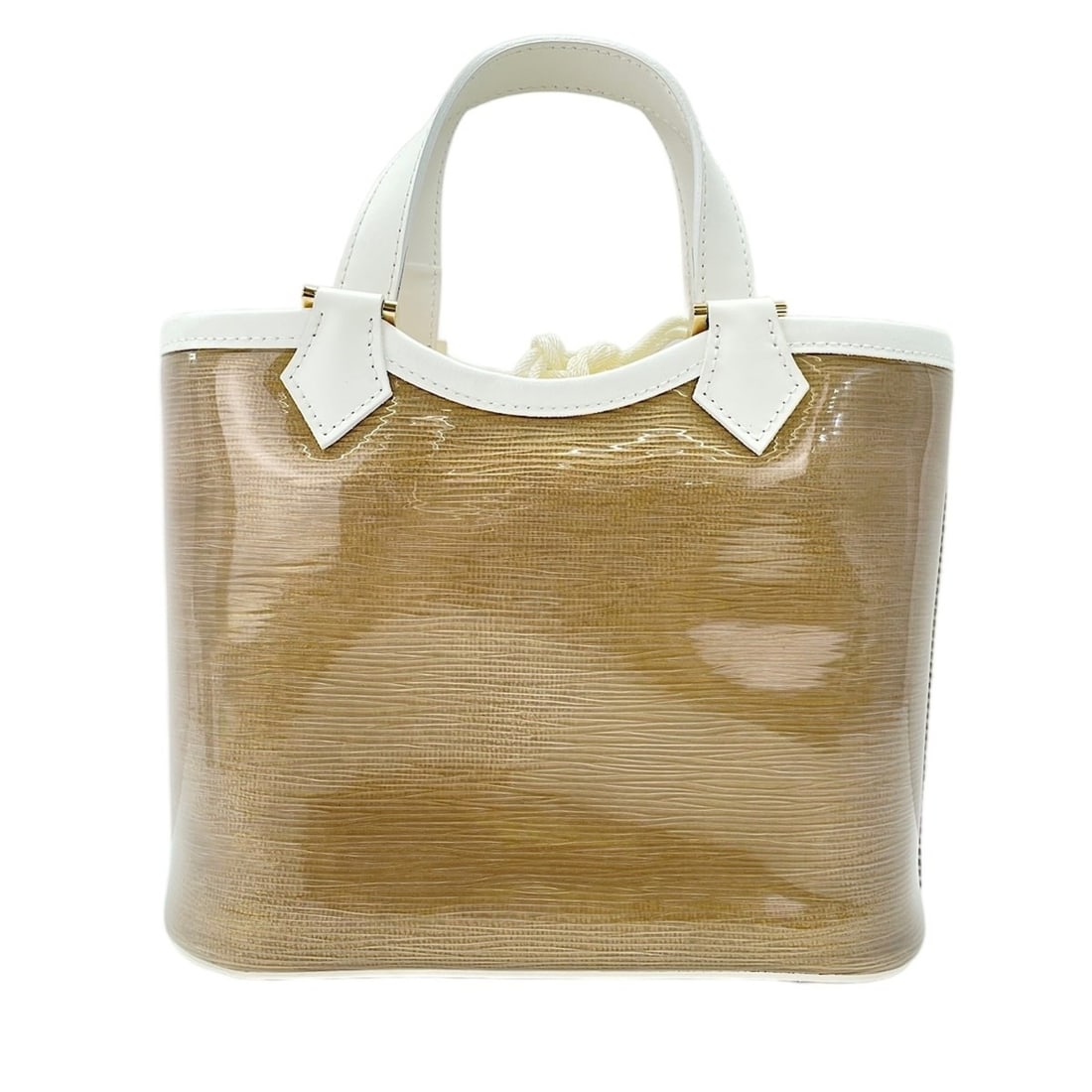 Louis Vuitton Mini Lagoon Bay Handbag, White: --- Catalog ---Category: SizeSize (HxWxD): 20cm x 24cm x 11cm / 7.87'' x 9.44'' x 4.33''Category: DesignType: HandbagColor: WhiteGender: WomenCategory: GeneralBrand: Louis VuittonCountry of Origin: Fr