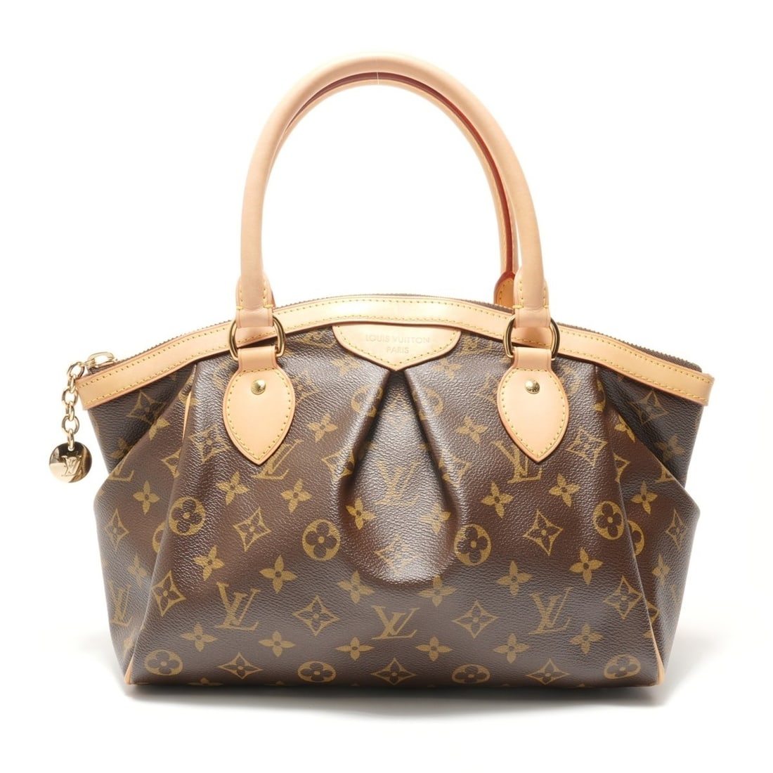Louis Vuitton Monogram Tivoli PM Handbag, Brown: --- Catalog ---Category: SizeSize (HxWxD): 21cm x 35cm x 12cm / 8.26'' x 13.77'' x 4.72''Category: DesignType: HandbagColor: BrownGender: WomenCategory: GeneralBrand: Louis VuittonCountry of Origin: F