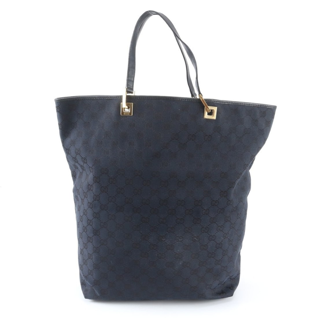 Excellent condition Gucci GG canvas 002.1097 leather tote bag, handbag, shoulder brand name,: --- Catalog ---Category: SizeSize (HxWxD): 39cm x 30cm x 15cm / 15.35'' x 11.81'' x 5.9''Category: DesignType: Handbag, Tote bagColor: BlackGender: WomenMaterial: Leather , Canvas Category: GeneralMPN