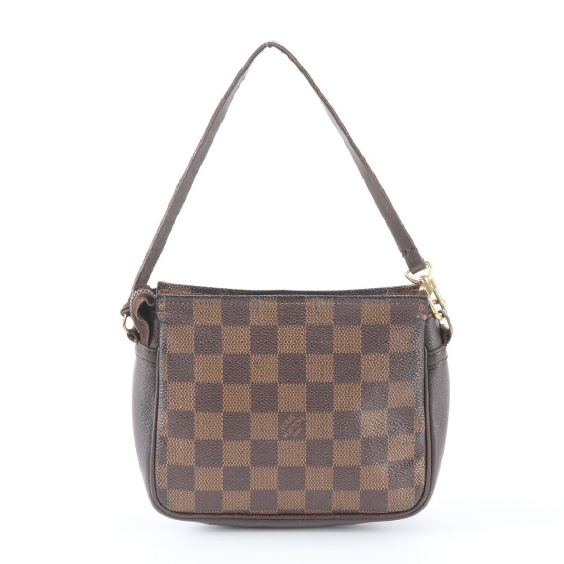 Louis Vuitton Damier Trouse Makeup Handbag Pouch N51982 Leather Shoulder Bag Brown Women's: --- Catalog ---Category: SizeSize (HxWxD): 13cm x 15cm x 5cm / 5.11'' x 5.9'' x 1.96''Category: DesignType: Handbag, PouchColor: Brown, EbeneGender: WomenMaterial: Leather , Coated canvas Category: Ge