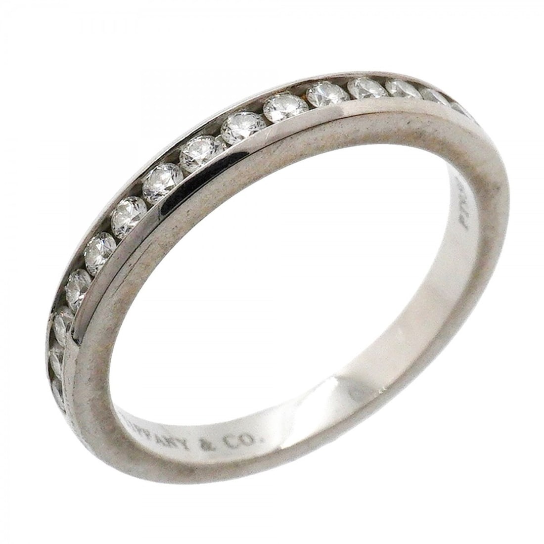 Tiffany & Co. Ring, Channel Setting, Pt950 Platinum, Diamond, Size 11.5, Women's: --- Catalog ---Category: SizeJP Size: 11.5US Size: 6Category: DesignType: Band ringStone: DiamondGender: WomenMaterial: Platinum 950Category: GeneralBrand: Tiffany--- Item List ---Section: ConditionRa